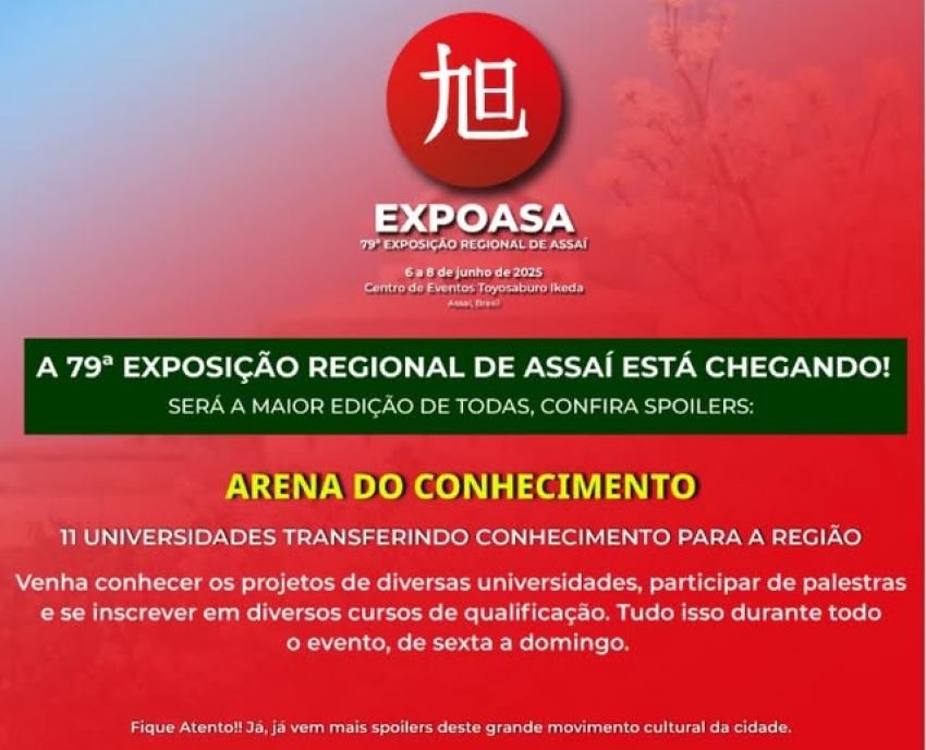 ASSAÍ - EXPOASA DE 06 A 08 DE JUNHO