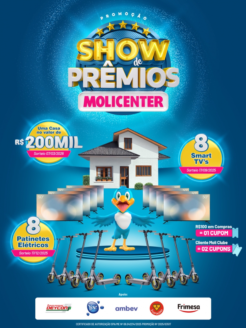 Show de Prêmios Molicenter!