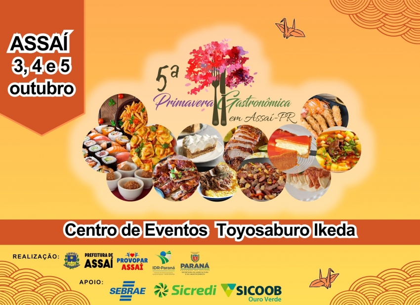 FINAL DE SEMANA TEM PRIMAVERA GASTRONÔMICA EM ASSAÍ!