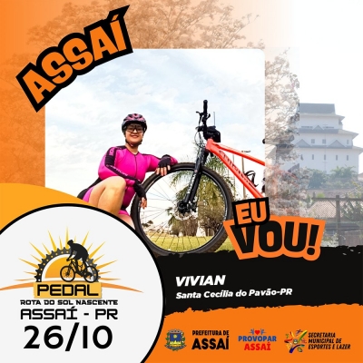 ASSAÍ - VOCÊ JÁ FEZ A SUA INSCRIÇÃO PARA O PEDAL ROTA DO SOL NASCENTE? ENTÃO CORRA E GARANTA A SUA MEDALHA!